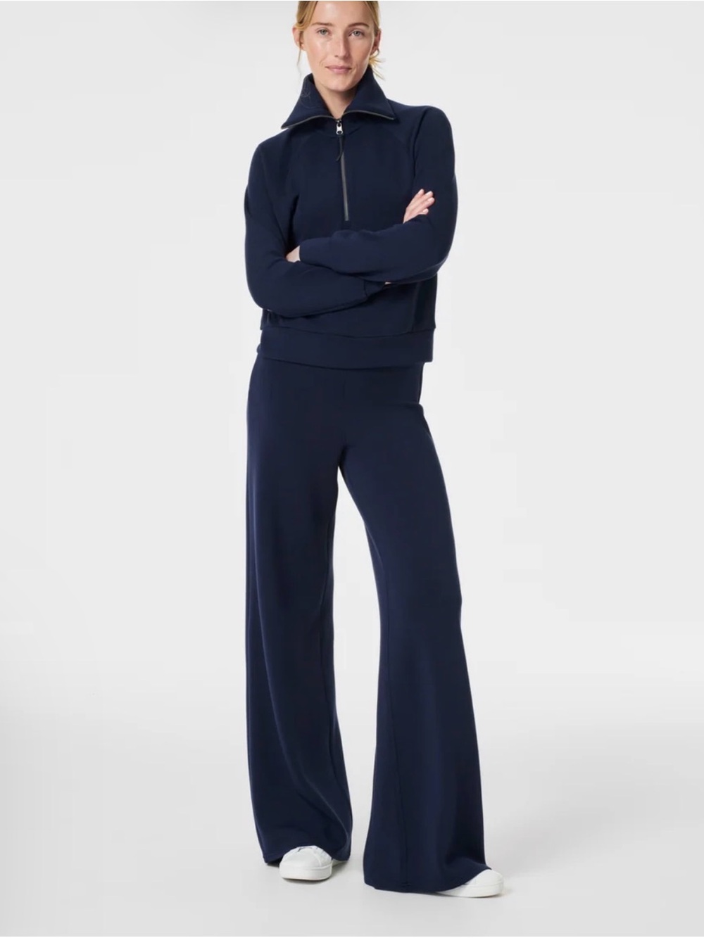 SPANX AirEssentials WideLeg Pant, Navy, 1X